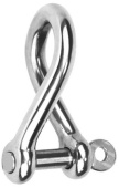 Hollex Twisted Shackle Short Forged 5mm Captive Pin AISI 316