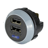 Philippi 700300250 - USB Built-in Double Charging Socket USD GW 