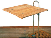 Osculati 71.202.60 - Foldable teak table top 70x80 cm