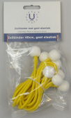U-Rope Sail Binder 40 cm Yellow Elastic (4 pcs)
