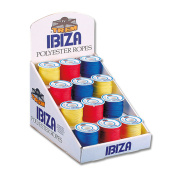 Trem Ibiza Color Display Rack with 24 Polyester Rope Reels, Assorted Colors and Diameters