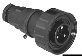 Osculati 14.350.03 - Bulgin 3-Pole Male Plug 10 A