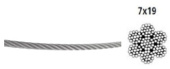 Extra-Flexible Stainless Steel Cable 7 X 19 Ø3 mm - 100 m