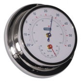 Vion Thermometer / Hygrometer Stainless Steel Including Wall Mount Ø97 mm