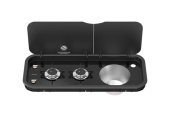 Thetford SCU11199-SP - Topline 111 2 Burner & Sink Combination Unit w/ Glass Lids, 12 Volt Ignition & Waste Fitting