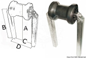 Osculati Boat Trailer Fixed Keel Central Rollers with Double Tube Bracket