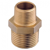 Guidi Brass Reducing Nipple M-M 1"1/2X1"1/4