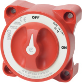 Blue Sea 5510e – e-Series Dual Circuit Battery Switch, 350A Continuous, 32V DC, M10 Studs, Red
