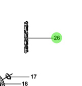 Bukh 542K0055 - Hand Starting Chain for DV24RME, DV29RME, and DV32 Engines