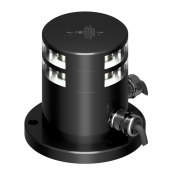 Lopolight 200-012G2ST-PRO-I180 - Navigation Light 2NM 180° White, Double, Black Anodized