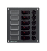 Mastervolt 75001000 - Junior panel Junior Panel DC Switchboard, 6 circuit/15A max. per outlet