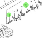 Nanni Diesel 970302016 - Rocker Arm Spring for Valve Train Systems