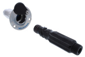 Jabsco 31911-0007 - 13mm (1/2") BSP Inlet (f) x 19mm (3/4") BSP Hose Adapter (m) Stainless Deckwash Deck Fitting