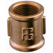 Guidi Bronze Equal Socket F BSP, Female Thread Pipe Coupling