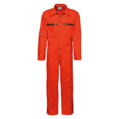 Overalls With Zipper, Orange, Size 54