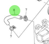 Nanni Diesel 970312967 - Oil Cooler Hose for N4.60 and N4.65 Engines