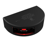 Lopolight 301-002-B - Navigation Light 2NM 112.5° Red, Port, Black Anodized