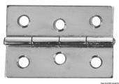 Osculati 38.822.02- Mirror Polished Stainless Steel Rectangular Hinge 60x40 mm