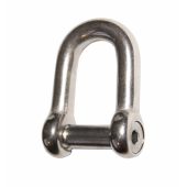 AISI 316 S.S. Flush Pin D Shackles 10 mm