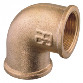 Guidi Brass 90° Elbow F-F BSP Female Thread Pipe Fittings, Sizes 1/4" to 3"