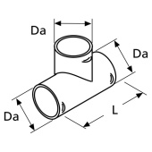 Webasto 1320473A - Webasto 90mm x 90mm x 90mm Duct Tee