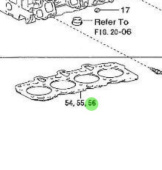 Nanni Diesel 970312032 - Cylinder Head Gasket for T4.155 and 4.380TDI Engines