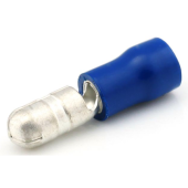 Male Bullet Connector - Blue, 5 mm, 100 pcs
