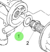 Nanni Diesel 970140211 - Plain Washer for Oil Filter Assembly