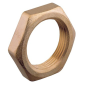 Guidi Brass Lock Nut BSP, Female Thread Locking Nut