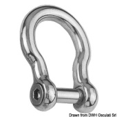 Osculati 01.081.10 - Anchor Bow shackle with Allen-Head Recessed Pin 10 mm