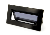 Vetus PL71FA - Blind porthole, black anodized aluminium, type PL711, class A1, with mosquito net