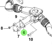 Bukh 28492-3A100 - Exhaust Closure Gasket for S270J Engines
