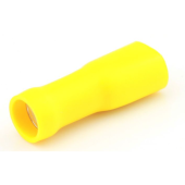 Flat Plug Insulated - Yellow, 6.3 x 0.8 mm, 50 pcs