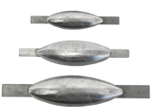 Zinc Anode For Welding, 260x178x60x30mm (1,13kg)
