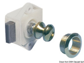 Osculati Mini Push Button Latch Lock 47x34x20 mm for Hatches 16 mm