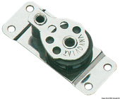 Viadana Mini Single Block with Radiused Base for Rope up to 8 mm, 25 mm Sheave