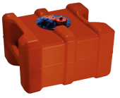 Allpa Plastic Outboard Fuel Tank 40L, With Connector Flange And Carrying Handles