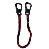 Ocean Safety Ocean Safety ADV Elastic Lanyard With 2 Aluminium Carabiners