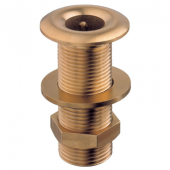 Guidi Thru-Hull Connection Straight Yellow Brass, BSPP Thread