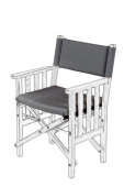 ARC Marine Deluxe Cushions For Director's Chair II Forza Black