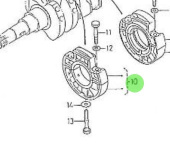 Nanni Diesel 970141538 - Main Bearing Case for 2.40HE Engines