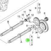 Nanni Diesel 970314851 - Compensating Shaft Assembly for N4 Series Engines