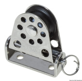 Viadana Vertical Pivoting Footblock with Delrin Ball Bearing Pulley for 6-8 mm Rope, 22-28 mm Sheave