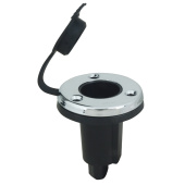 Perko 1045P0SDP - 1045 Round Base 0° 2-Pin Stainless Steel/Black
