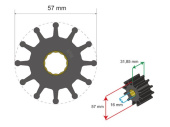 Albin 06-01-037 - Premium Impeller Kit