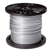 Plasticized Steel Washing Line Cord – 5 mm Overall Diameter, 3 mm Steel Core, 100 m Reel