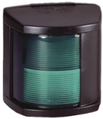 Hella Series 2984 Starboard Light, 12v/25w, 112,5°, BSH-2NM, Black Housing With Green Lens