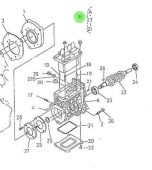 Nanni Diesel 970310932 - Camshaft Injection Pump Housing Assembly for 4.330TDI and 4.340TDI Engines