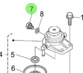 Nanni Diesel 970313670 - Fuel Filter Plug for N4 Series Engines