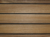 Teak Laminated Boat Flooring Black Stripes